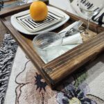 Rustic Medium Wood serving tray image
