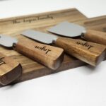 Engraved Cheeseboard With Utensils