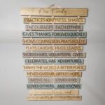 Large Folding Family Wall Sign