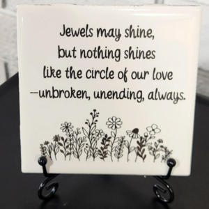 JEWELS Engraved Tile Sign - Cover Image